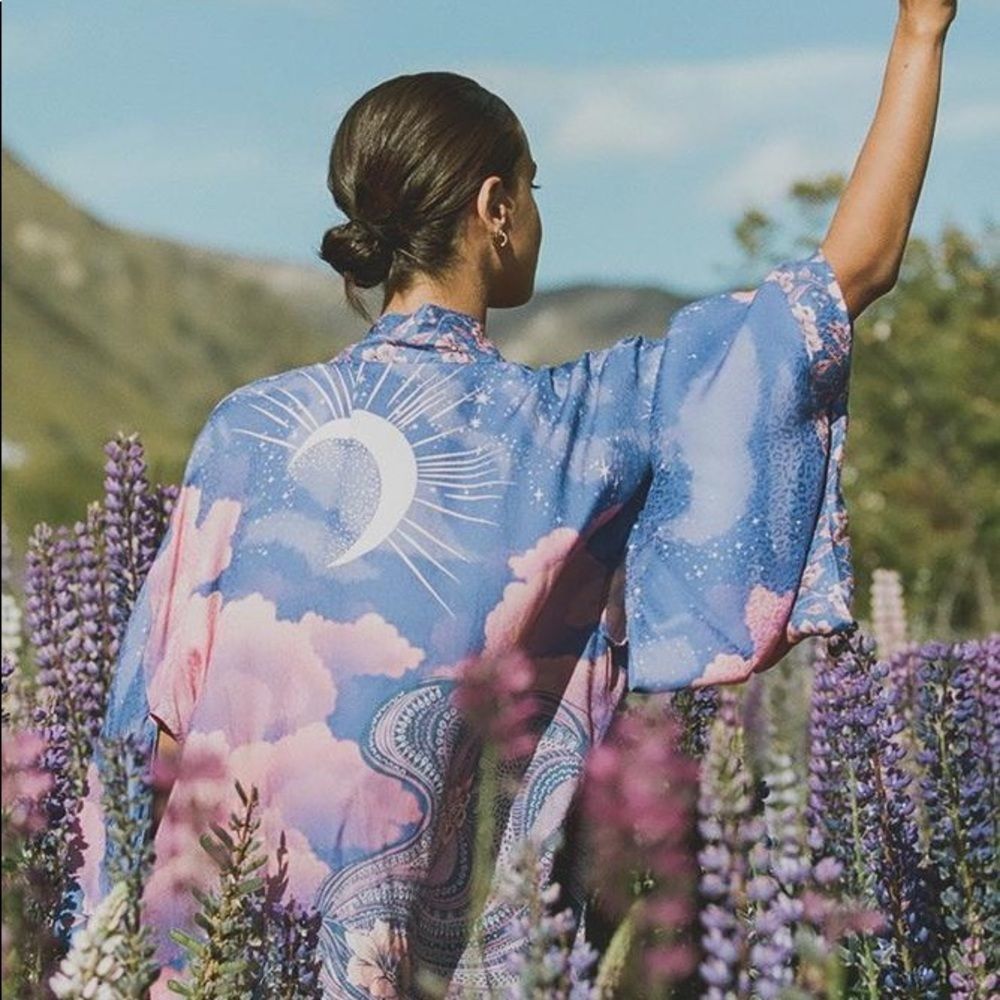 Spell and The Gypsy Collective Luna Robe SM NWT